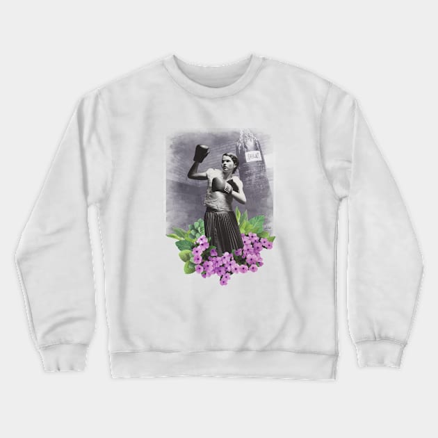 Fight like a woman Crewneck Sweatshirt by luliga